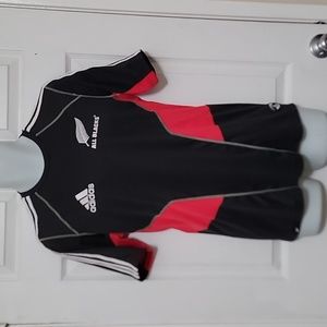 ADIDAS Compression Shirt NEW ZEALAND ALL BLACKS RUGBY Size Small